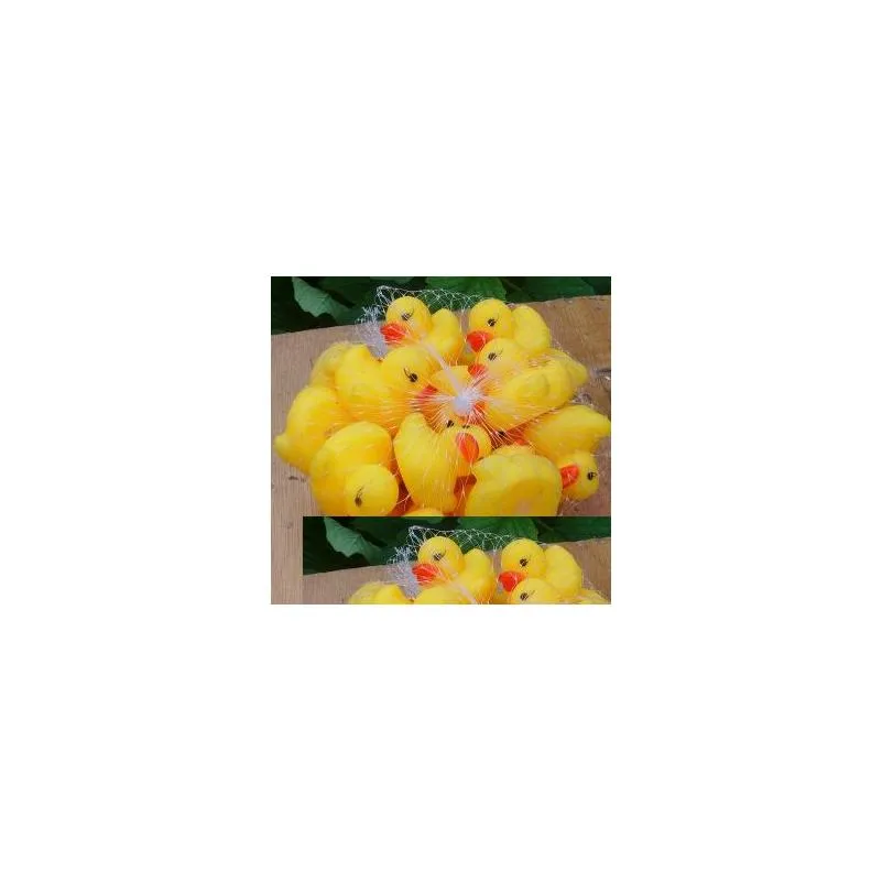 Baby Toy 4000Pcs/Lot Baby Bath Water Toy Toys Sounds Mini Yellow Rubber Ducks Kids Bathe Children Swiming Drop Delivery Toys Gifts Lea Dhugr