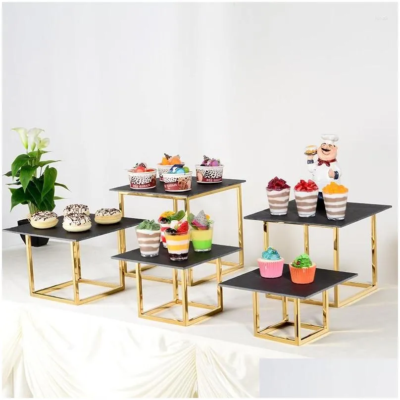 Other Event & Party Supplies Party Supplies 50% Off Iron Rack With Acrylic Trays For Dessert Candy Table Centerpieces Cake Cupcake Sta Dh9Ov