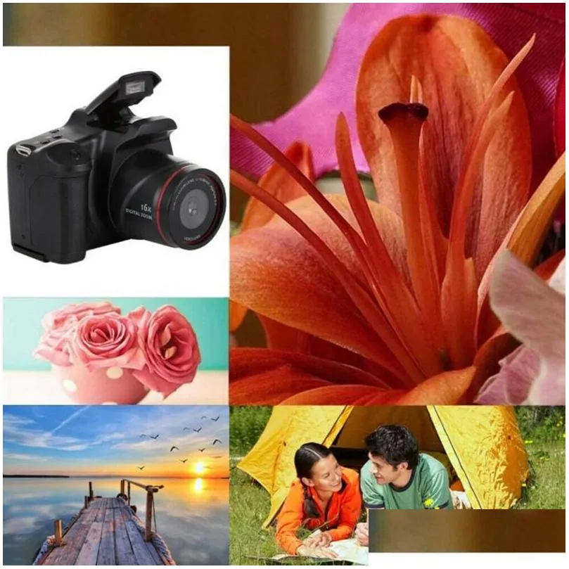 Digital Cameras Hd Camera Slr 2.4 Inch Tft Lcd Sn 1080P 16X Optical Zoom Anti-Shake Professional Portable Drop Delivery Dhzhu