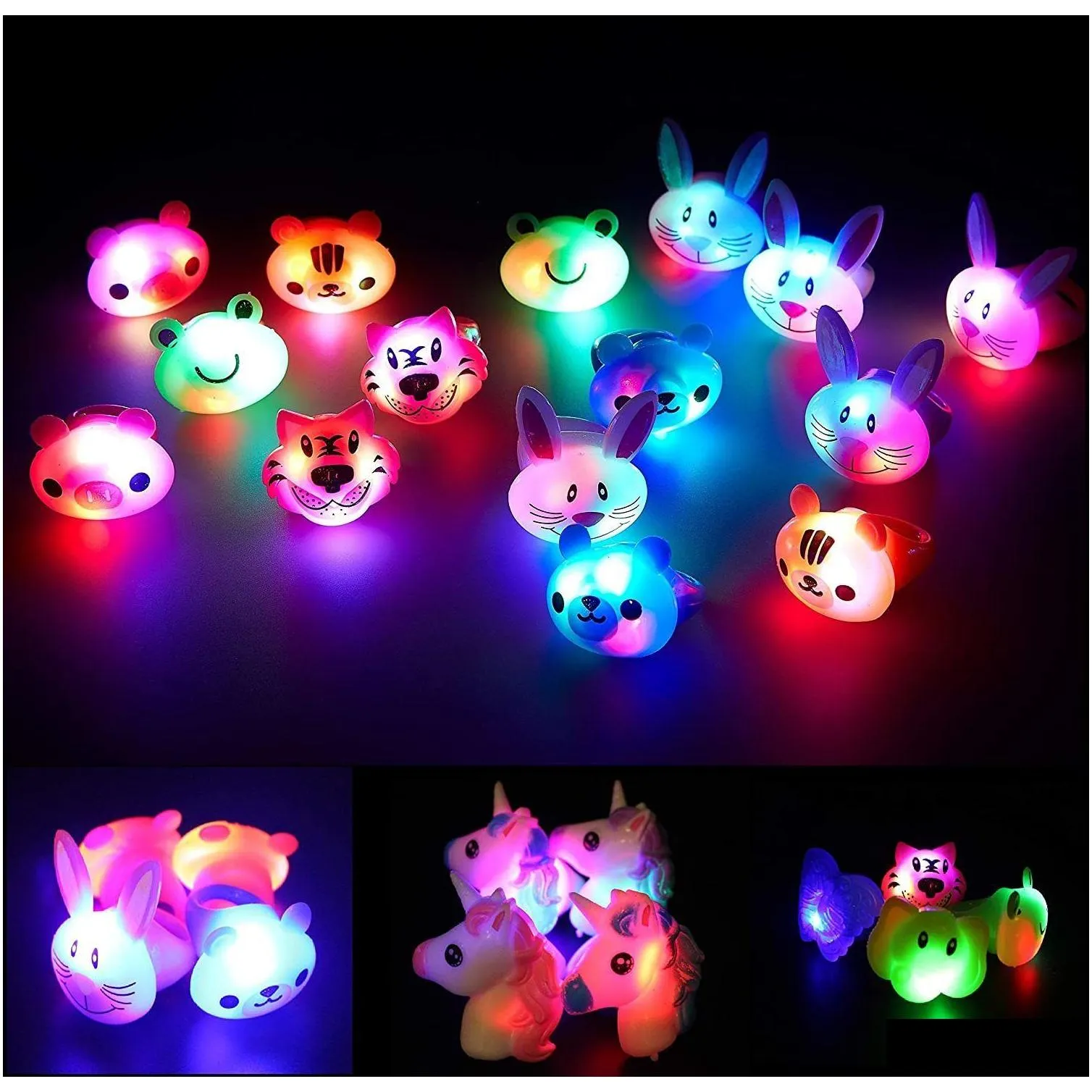 Other Event & Party Supplies Other Event Party Supplies 24 Pack Led Light Up Bumpy Rings Favors For Kids Prizes Box Toys Birthday Clas Dhzle