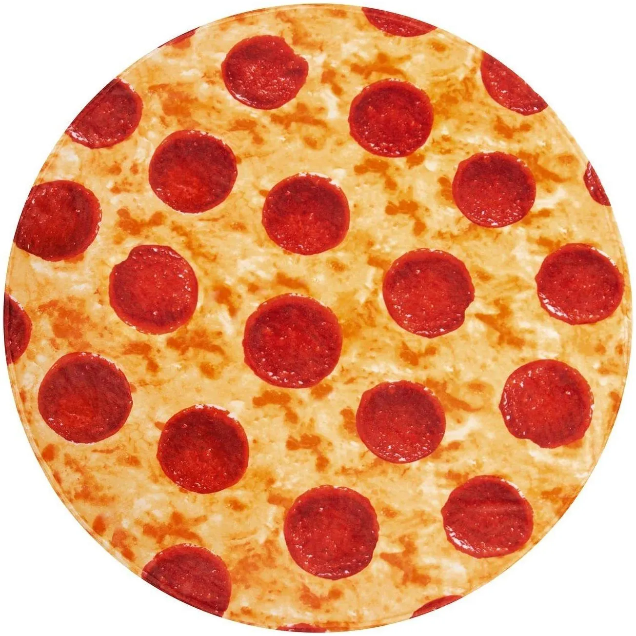 Blanket Pizza Novelty Realistic Food For Kids Adt Soft Pepperoni Funny Gifts Teen Boy Girl Drop Delivery Dhm8A