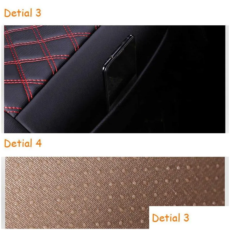 Seat Cushions New Car Seat Er Mobile Front Pu Leather Cushion Protector Mat Pad For Fit Interior Accessories Drop Delivery Automobiles Dhaom