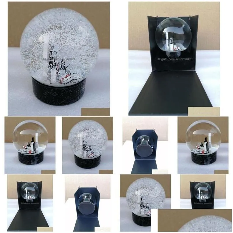 christmas decorations gift snow globe classics letters crystal ball with box limited for vip customer drop delivery home garden fest