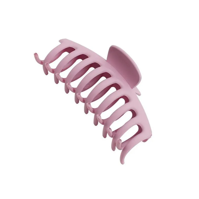 Hair Accessories Colorf Large Size Hairpins Scrub Plastic Hair Claw Clips For Women Barrettes Carving Crab Clamps Accessories Yhm852 6 Dhcgo