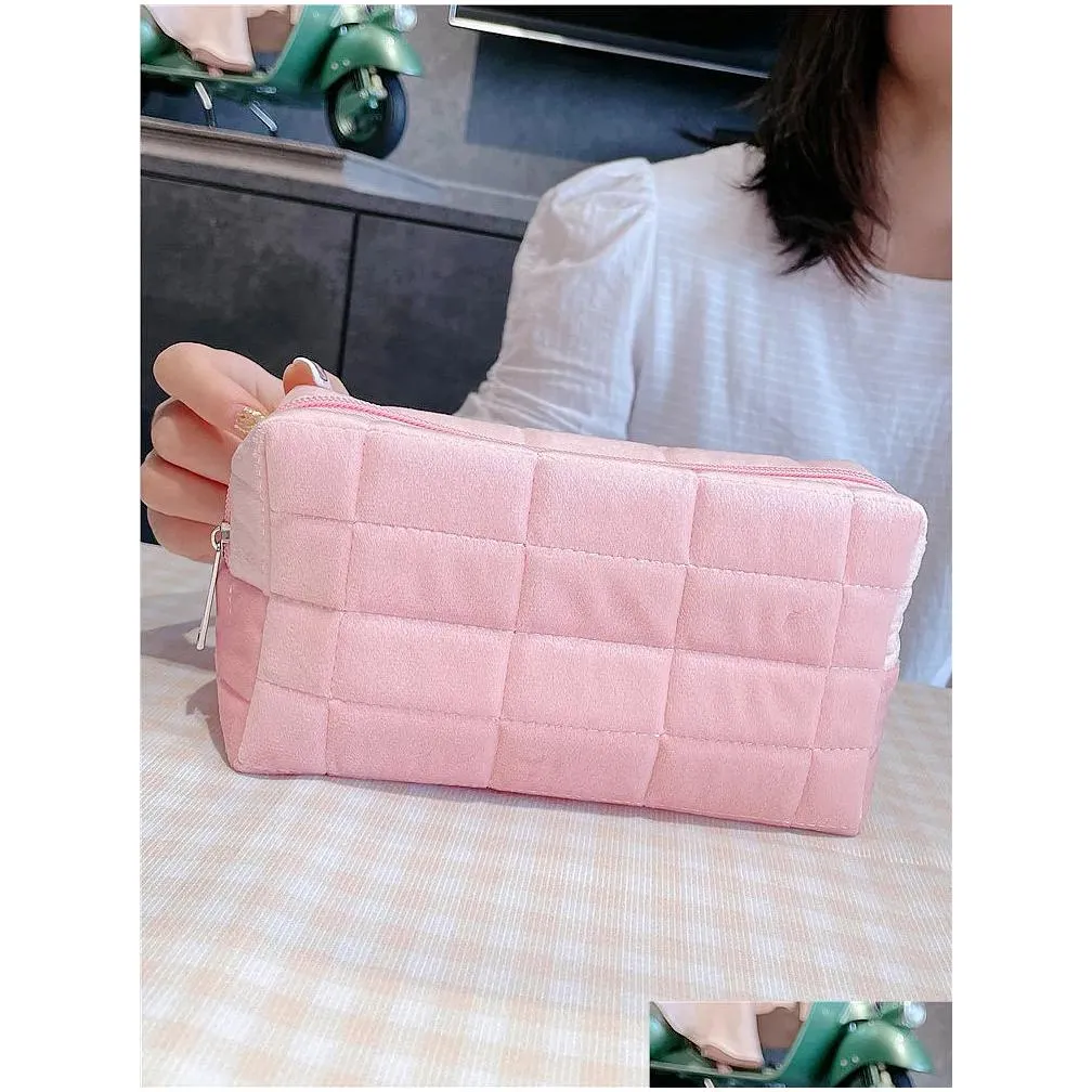 Storage Bags Large Capacity P Cosmetic Bag Women Makeup Organizer Handbag Stationery Pencil Case Pencilcase Pen Box Supplies Drop Del Dh986