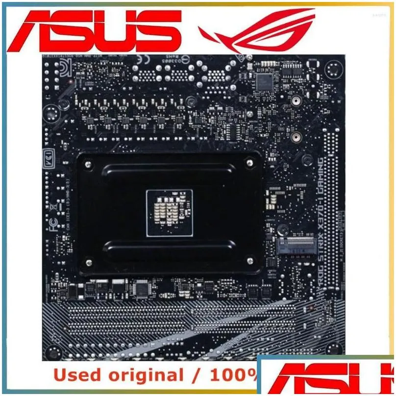 Motherboards For Amd X370 Asus Rog Strix X370-I Gaming Computer Motherboard Am4 Ddr4 32G Desktop Mainboard Iii Usb Pci-E 3.0 X16 Drop Dhhwj