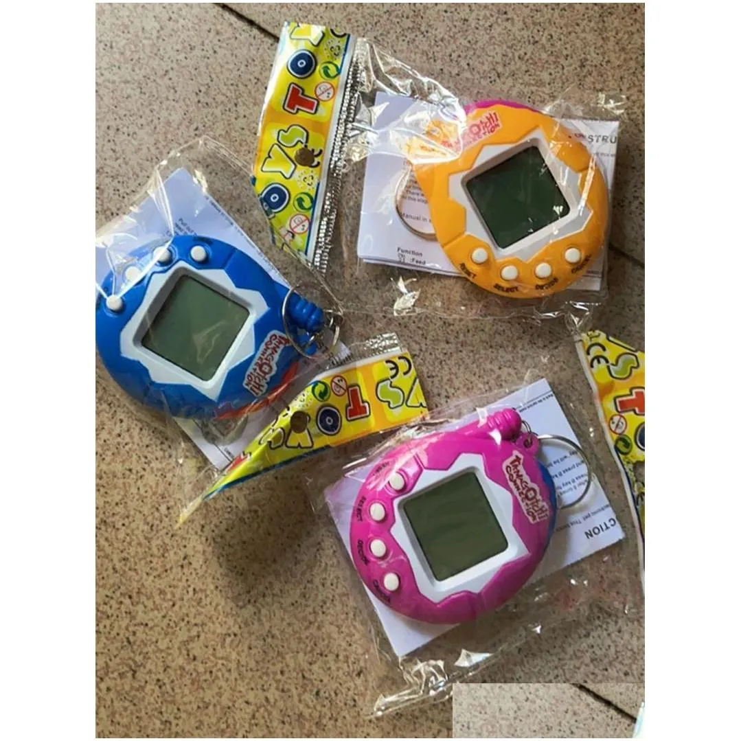 Electronic Pets Electronic Pet Toys Tamagotchi Digital Pets Vintage Retro Game Egg Shells Virtual Cyber Toy Children Novelty Funny Gif Dhgi0