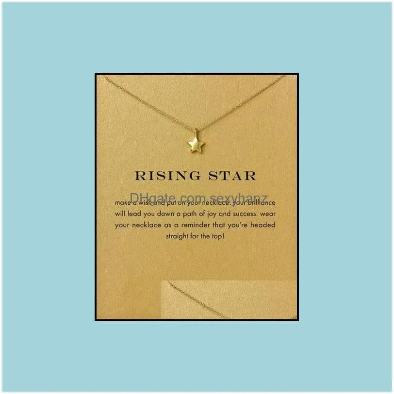 pendant necklaces pendants jewelry rising star dogeared necklace rising star noble and delicate 18k gold charm good gift 5896 drop