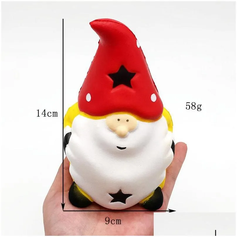 Decompression Toy Christmas Squishy Squeeze Healing Kids Toys Kawaii Toy Santa Claus Reliever Pressure Relieving Slow Rising Drop Deli Dhtbg