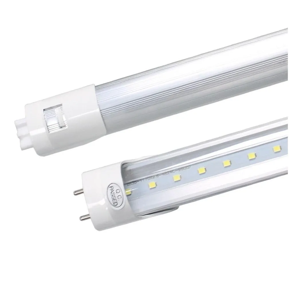 Led Tubes Stock In Us Add 4Ft Led T8 Tubes Light 22W 28W 1200Mm Fluorescent Lamp Replace Regar Tube Ac 110-240V Fcc Drop Delivery Ligh Dh58F