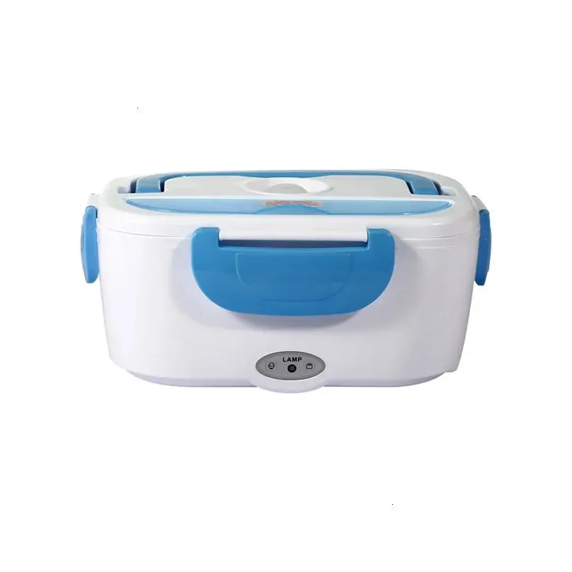 Bento Boxes Portable Electric Heated Lunch Box Carhome 2-In-1 12V-24V 110V Stainless Steel Lined Food Container Drop Delivery Dhagr