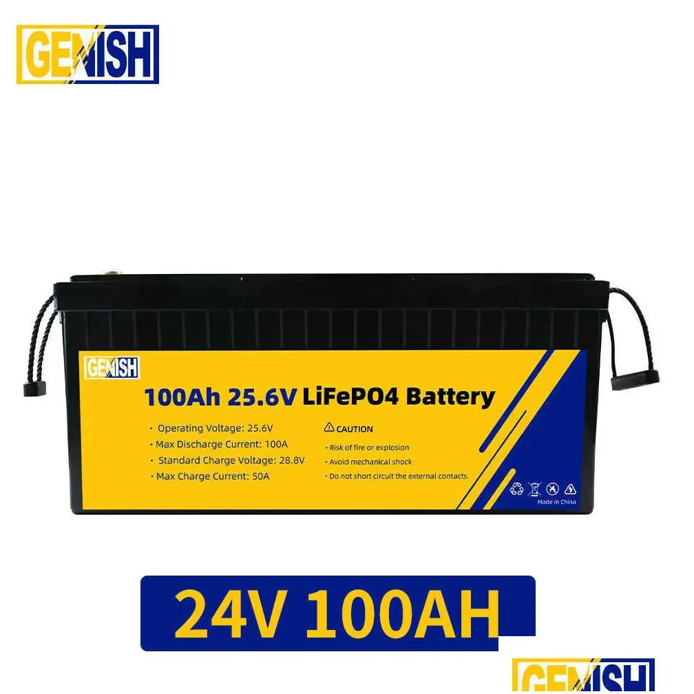 Batteries Rechargeable 12V 200Ah Lifepo4 Battery Deep Cycle Lithium Iron Phosphate Solar Cell For 24V 48V Boat Golf Cart Rv Forklift D Dhvlp