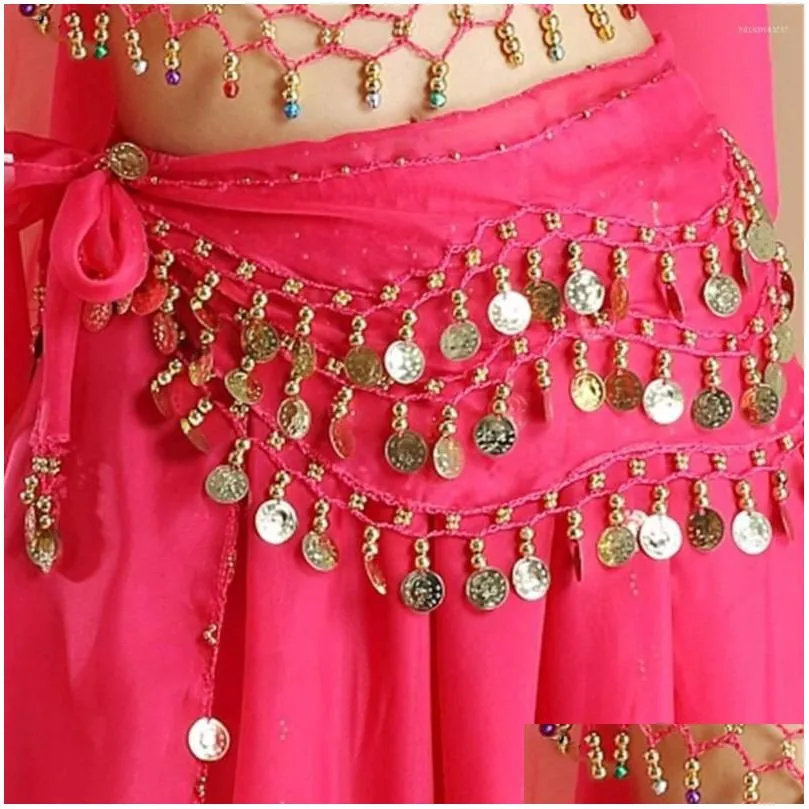 Stage Wear Thailand/India/Arab Belly Costumes Sequins Tassel Dance Belt Y Women Dancer Skirt Hip Scarf Show Drop Delivery Dhmrg