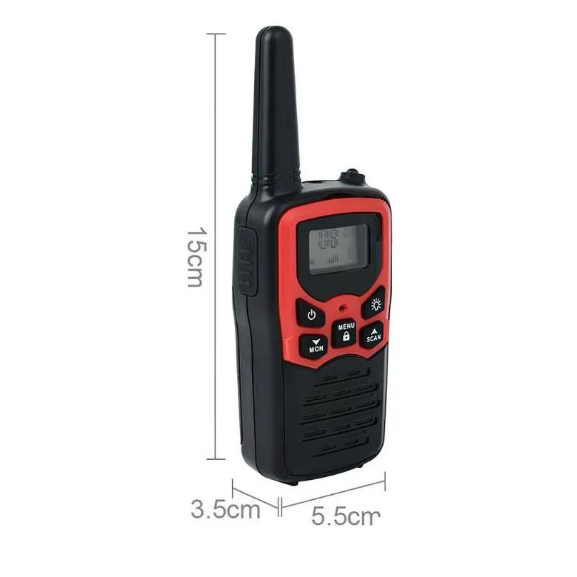 Walkie Talkie 2022.Walkie 2 Pcs Long Range Intercom Handheld Radio Station For Security Construction Team Fire Brigade Kitchen Staffw Dhc5B