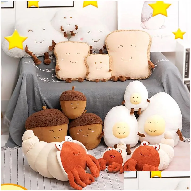 Cushion/Decorative Pillow Lovely Acorn Shape Throw Pillow Kids Room Decorative Nuts Family Cushion Chestnut Egg Soft Sofa Cushions 220 Dh9Rx