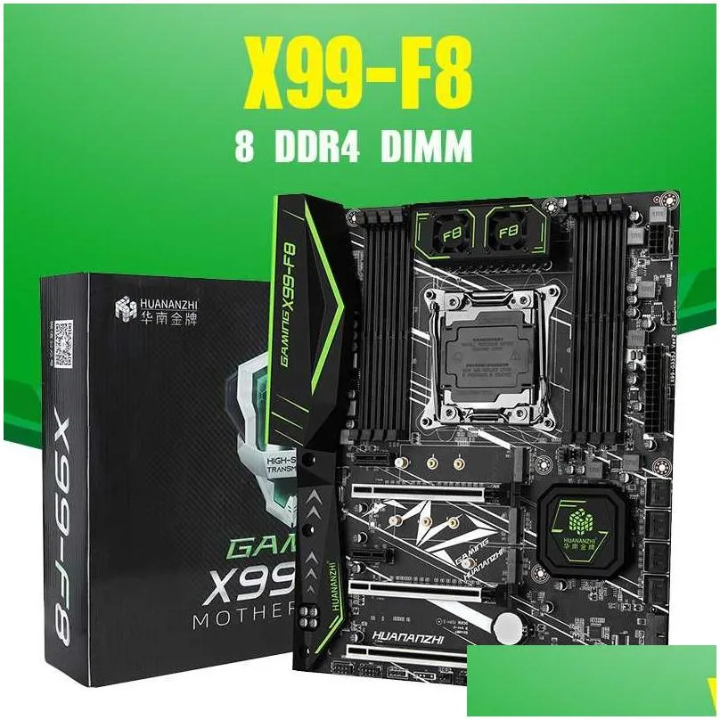 Motherboards X99 F8 Motherboard Slot Lga2011-3 Usb3.0 Nvme M.2 Ssd Support Ddr4 Reg Ecc Memory And Xeon E5 V3 V4 Processormotherboard Dha35