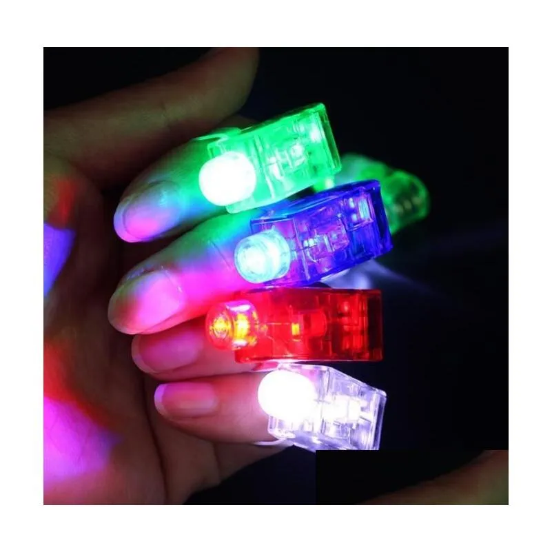 Led Gloves Christmas Decoration Led Finger Lamp Gloves Fingers Ring Light Glow Laser Beams Flashing Lights Festival Party Flash Kid Ra Dhrfd