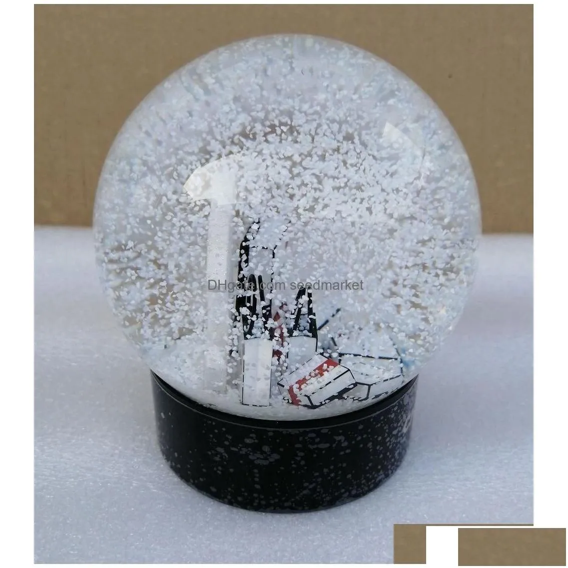 christmas decorations gift snow globe classics letters crystal ball with box limited for vip customer drop delivery home garden fest