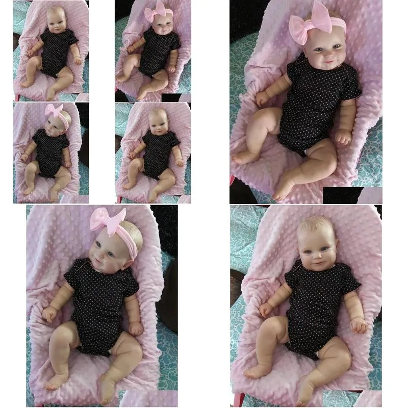 Dolls Npk 5060Cm Two Options Reborn Baby Doll Toddler Real Soft Touch Maddie With Handding Hair High Quality Handmade 230826 Drop Del Dhrsw