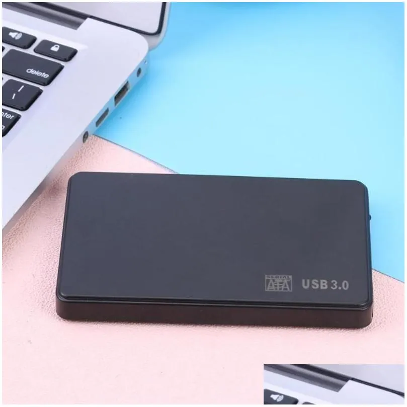 External Hard Drives 2.5 Inch Sata To Usb 3.0 2.0 Adapter Hdd Ssd Box 5 6Gbps Support 2Tb Drive Enclosure Disk Case For Windowsss Dro Dhrpo