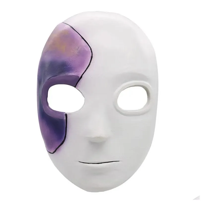 Party Masks Game Sally Face Mask Blue Wig Sallyface Cosplay Halloween Cos Props Drop Delivery Dhohi