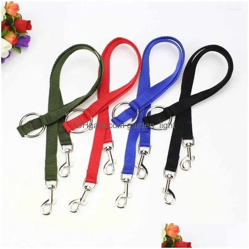 dog collars for two dogs small medium large pet traction rope double leash lead stuff supplies