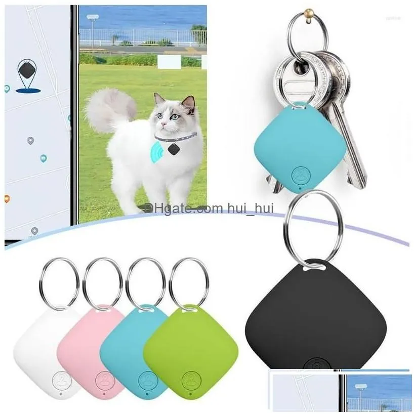 keychains lanyards 1pc mini tracking device tag key child finder pet tracker location bt smart vehicle anti-lost gps keychain drop