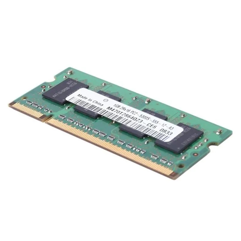 Rams 1Gb Notebook Ram Memory 677Mhz Pc2-5300S-555 200Pins 2Rx16 Sodimm Laptop For Amdrams Drop Delivery Dhpij