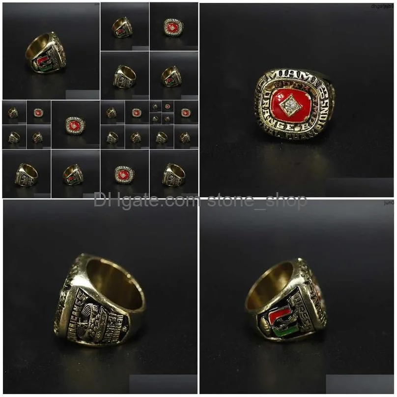 9l4a designer commemorative ring rings ncaa fan memorial ring 1983 orange  hurricane champion ring dap