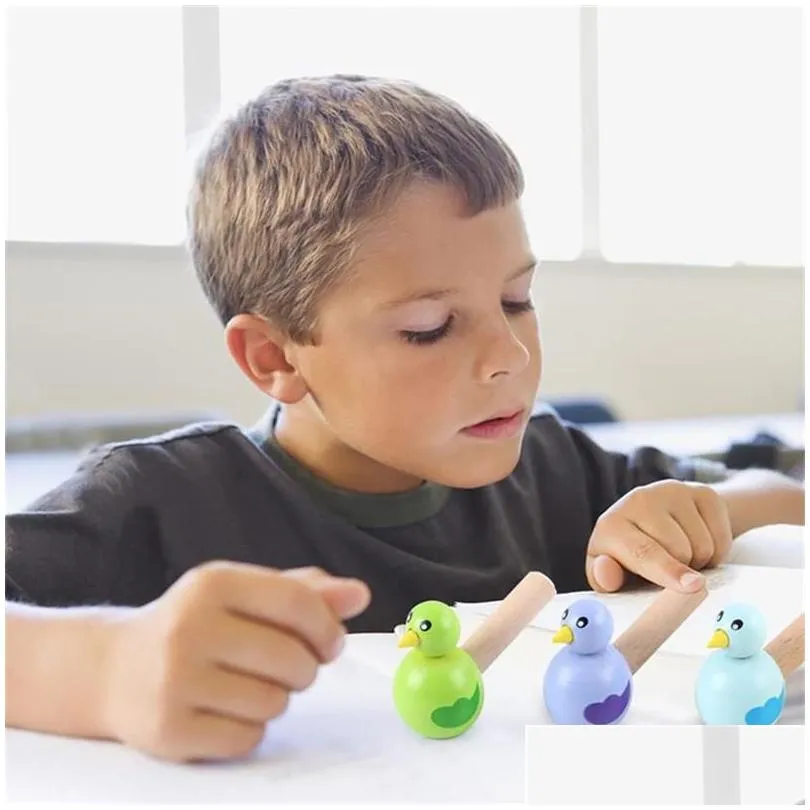 Baby Music & Sound Toys Colorf Ding Whistle New Bath Toy Wood Bird Bathtime Musical Kid Early Instrument Educational Children Gift Dro Dhyxm