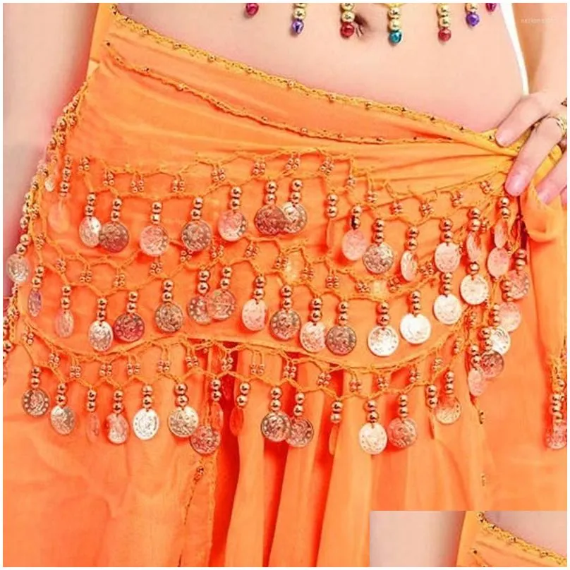 Stage Wear Thailand/India/Arab Belly Costumes Sequins Tassel Dance Belt Y Women Dancer Skirt Hip Scarf Show Drop Delivery Dhmrg