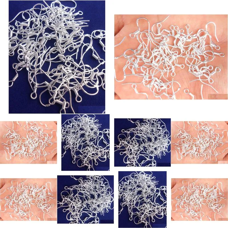 Clasps & Hooks 30Pcs Start 925 Sterling Sier Diy Earring Hooks Jewelry Making Ear Wire 18Mm Drop Delivery Jewelry Jewelry Findings Com Dhyur