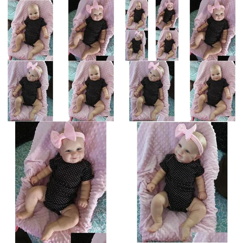 Dolls Npk 5060Cm Two Options Reborn Baby Doll Toddler Real Soft Touch Maddie With Handding Hair High Quality Handmade 230826 Drop Del Dhrsw