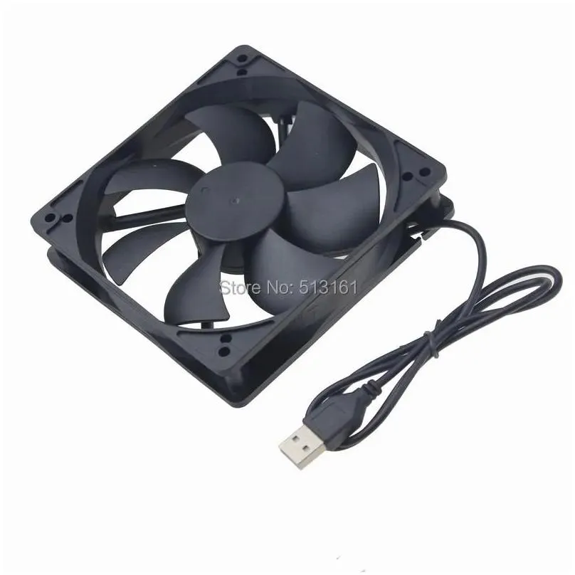 Fans & Coolings Fans Coolings Pieces/Lot Gdstime 120X120X25Mm 12025 Pc Computer 5V 2Pin 120Mm Usb Dc Cooling Fanfans Drop Delivery Com Dhngb