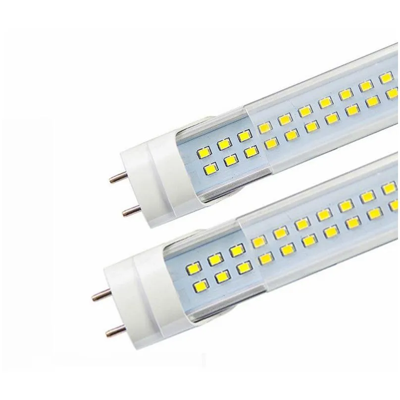 Led Tubes Stock In Us Add 4Ft Led T8 Tubes Light 22W 28W 1200Mm Fluorescent Lamp Replace Regar Tube Ac 110-240V Fcc Drop Delivery Ligh Dh58F