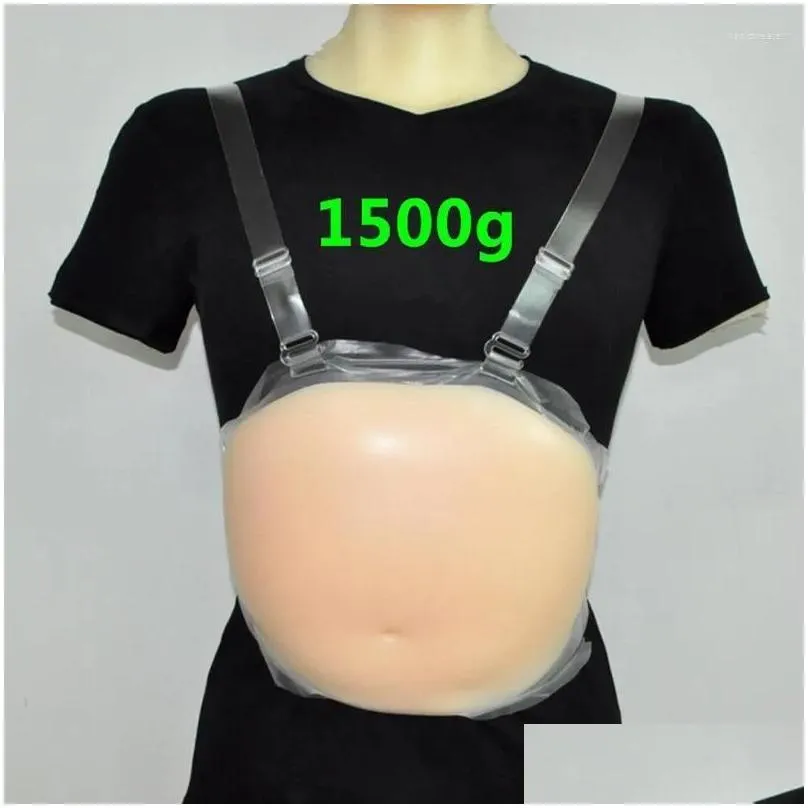 Women`S Shapers Womens Shapers 1500G Sile Fake Belly Artificial Pregnancy Baby Tummy Bump 4-5Month Woman Role Play Drop Delivery Appa Dhjga