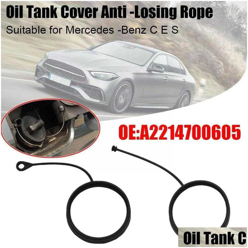 Tank Covers New 1Pc Car Styling Tank Er Line Cap Petrol For C E S Class Oil Rope Anti-Drop Traction F1C6 Drop Delivery Automobiles Mot Dhz2A