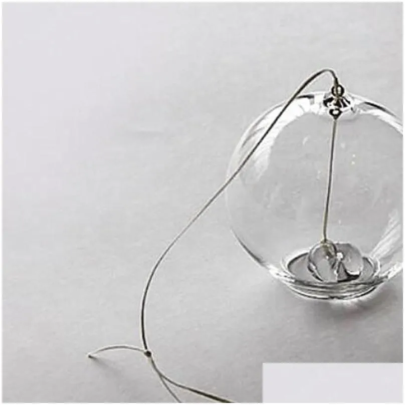 Decorative Objects & Figurines Decorative Figurines 1Pc Japanese Wind Bell Japan Chimes Fly Transparent Glass Furin Home Decor Spa Tea Dhg0V