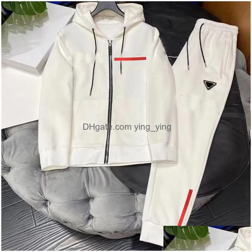 designer man jackets sets tracksuit hoodie jumpers suits mens tracksuit terry spring autumn outwears coat two pieces set m-5xl
