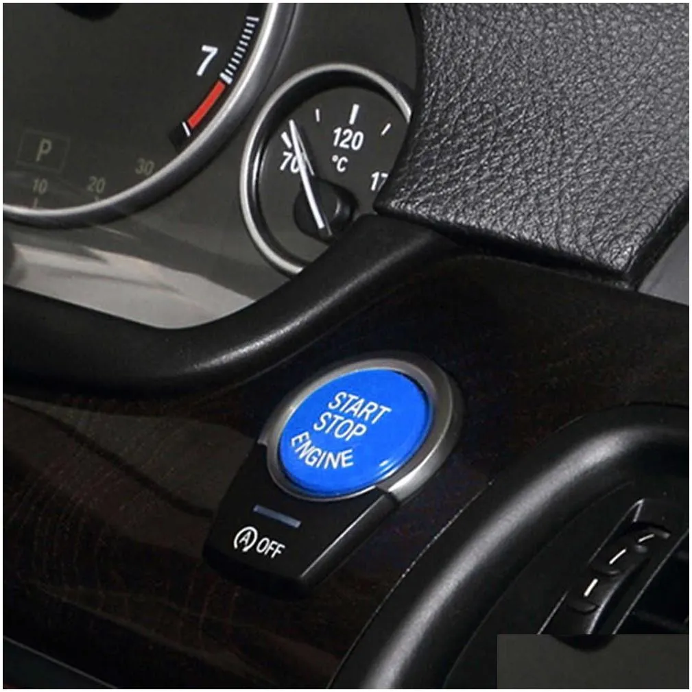 Other Interior Accessories New 3Pcs Car Engine Start Button Replace Er Stop Switch Accessories Decor Fit For E87 E60 E83 E84 E89 E90 E Dhswh