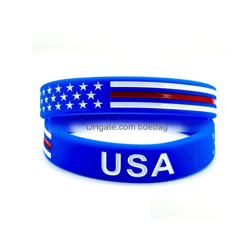 keep america silicone bracelet party favor trump 2024 wristband presidential election gift wrist strap