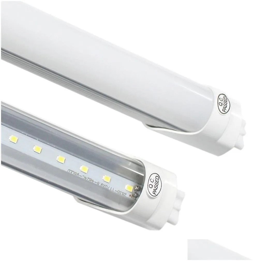 Led Tubes Stock In Us Add 4Ft Led T8 Tubes Light 22W 28W 1200Mm Fluorescent Lamp Replace Regar Tube Ac 110-240V Fcc Drop Delivery Ligh Dh58F