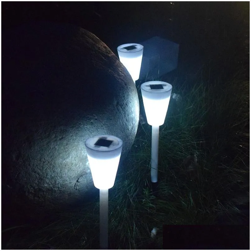 Lawn Lamps Brelong Solar Waterproof Lawn Light Outdoor Buried Led Landscape Decoration White Add Colorf Suitable For Courtyard Garden Dhxq0
