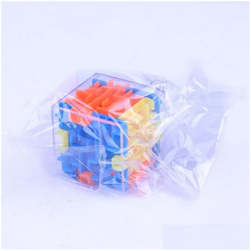 Intelligence Toys 3D Cube Puzzle Maze Toy Brain Hand Game Case Games Challenge Fidget Toys Nce Educational For Children Drop Delivery Dh9Hm