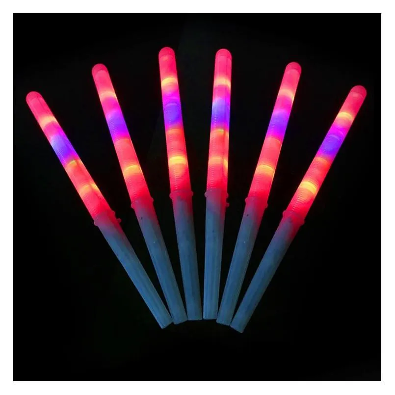 Led Light Sticks Led Marshmallow Stick Glow Party Concert Christmas Luminous Childrens Light Colorf Color-Changing Plastic Flashing Cl Dhzn4