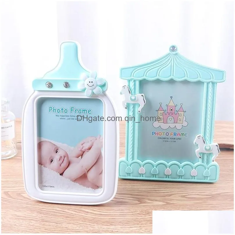 po frame wall-mounted ornament cartoon feeder whirligig shape baby memory high-definition display1