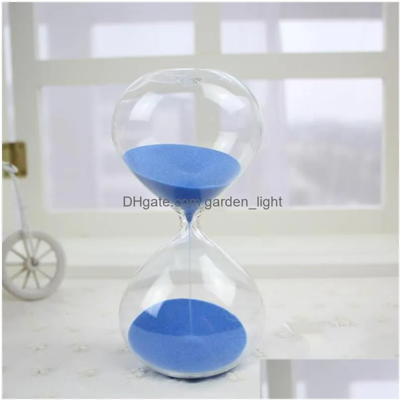 clocks accessories other 10 color glass hourglass sand timer fashion home decor birthday 3/5 minute love valentines day gift ampulheta