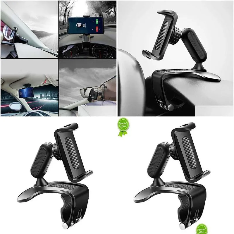 Car Holder Phone Holder For Dash Board Portable Mount Stand Gps Clip Smartphone Bracket Drop Delivery Automobiles Motorcycles Auto Ele Dhlhg