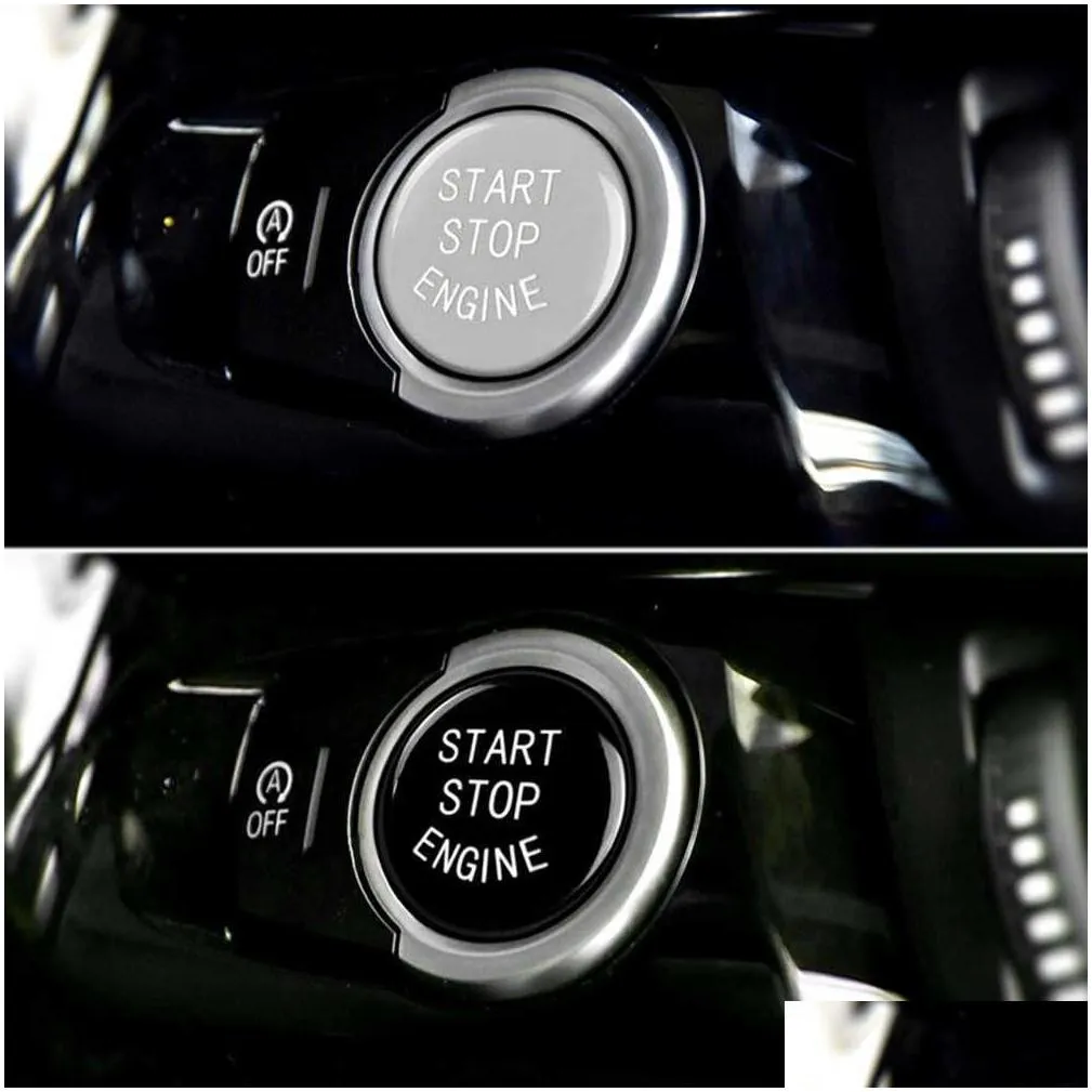 Other Interior Accessories New 3Pcs Car Engine Start Button Replace Er Stop Switch Accessories Decor Fit For E87 E60 E83 E84 E89 E90 E Dhswh