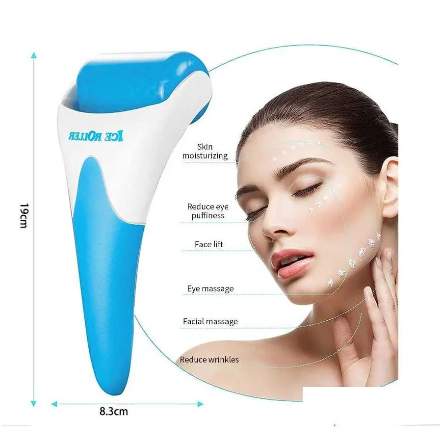 Other Makeup Micro Needle Facial Roller Face Cool Ice Masr Skin Lifting Tool Lift Mas Anti-Wrinkles Pain Relief Care Drop Delivery Hea Dh6St